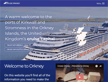 Tablet Screenshot of cruise-orkney.com